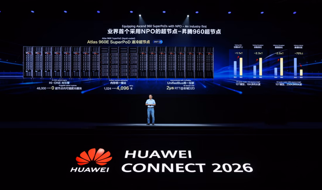 Huawei, HUAWEI CONNECT 2026’da 4.096 yapay zekâ işlemcisini tek sistemde