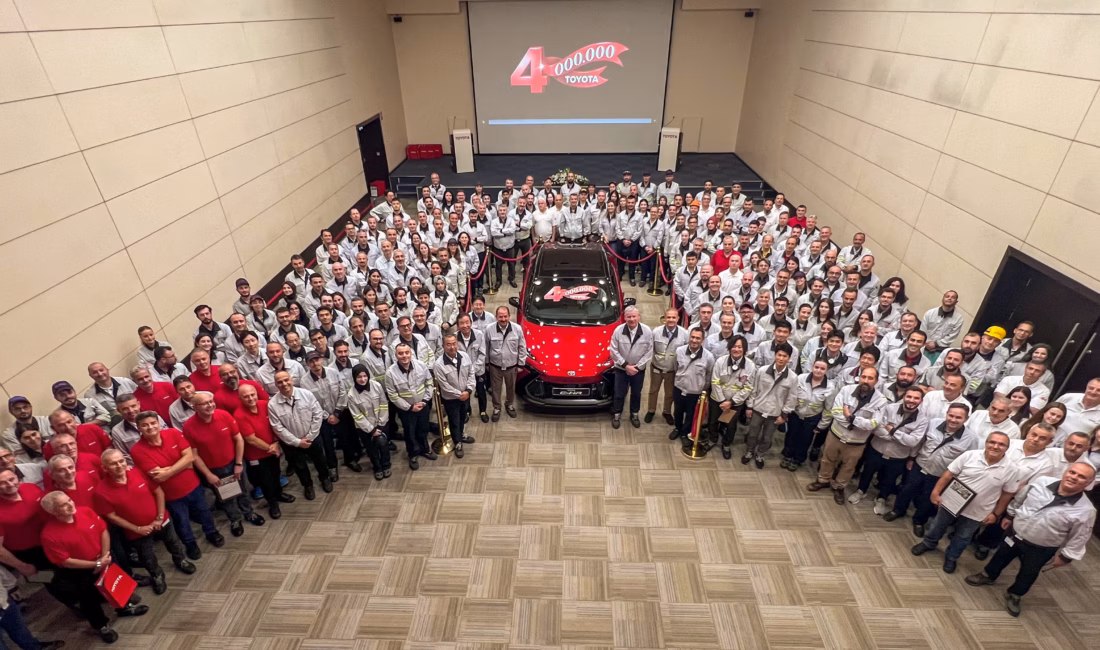 Toyota Otomotiv Sanayi Türkiye, Sakarya’daki fabrikasında 4 milyonuncu aracını banttan
