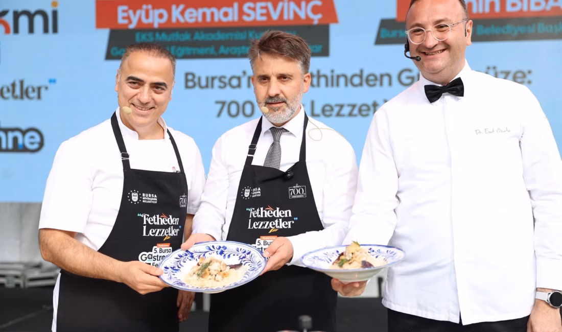  Bursa Büyükşehir Belediyesi’nin bu yıl ‘Fetheden Lezzetler’ temasıyla düzenlediği