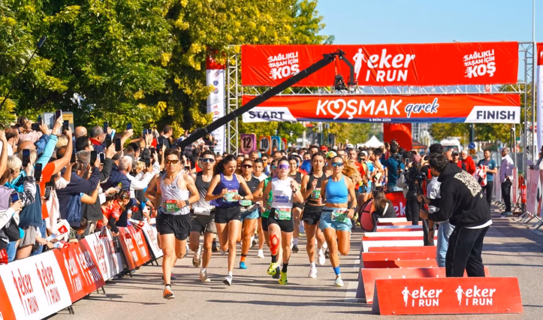 Bursa'da bu yıl 13'üncü kez düzenlenen Eker I Run, yaklaşık